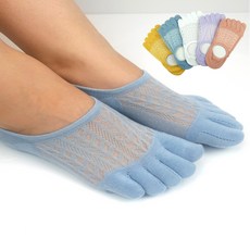 온더레드 통기성좋은 덧신 순면 발가락양말 5켤레