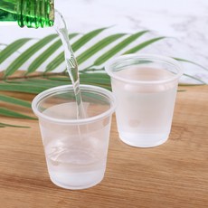 나무이야기 다회용 투명 소주컵 플라스틱 일회용 소주잔 25P, 1세트, 1개