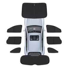 포르쉐 타이칸 썬루프 선쉐이드 햇빛 파노라마 가리대 지붕 액세서리, 1개, 링크 Z20 전용 전후면 패널