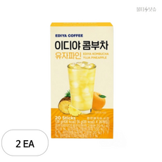 이디야 콤부차 유자파인, 6g, 20개입, 2개