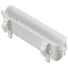 inomata 長型塑膠菜刀瀝水架 廚房餐具刀具收納架 瀝水設計 白色, 1個