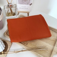 CRT 035 탐나요 레이온 스판 속 기모 원단 무지 패브릭 발열 보온 천, 1개, 진오렌지