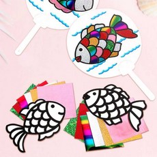 포일 아트 무지개 물고기 부채 만들기재료, 상세페이지 참조, 상세페이지 참조g, 합포장