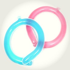 한스밀 목 땀띠 예방 시원한 얼음 냉각 튜브 결로방지넥링, 블루