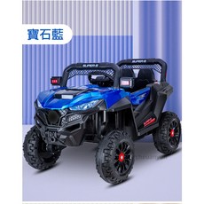 淘氣寶貝兒童四驅電動吉普車1045 可搖擺可遙控 兒童越野車 前後避震, 藍色, 1個