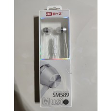有線耳機 白色 3.5mm 入耳式 帶線控, 如圖所示, 詳情頁內介紹