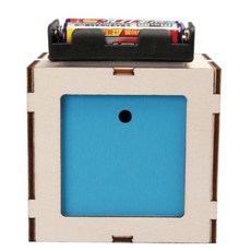 과학놀이 무한반사 착시효과 선대칭 나무상자 조립키트 빛굴절반사실험키트 빛의직진, 1세트