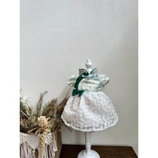 改良式國風寵物服飾 拼色蓬蓬裙 小型犬貓適用, 1個, 綠色,XS碼（1.0-1.5公斤左右）