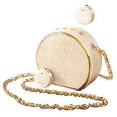 RTAKO 無線磁吸領夾式擴音器 藍牙喇叭, 米白色, 1個, M20