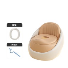 兒童馬桶便盆座椅, 珊瑚橙硬墊款