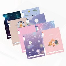 초등노트 초등노트 1 2 무제 17줄 10권, 1개, 남 랜덤