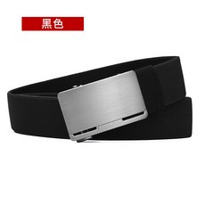 鋅勢 男士合金自動扣彈力編織腰帶 3.4cm寬 120CM/150CM長 深灰色