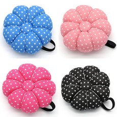 핀쿠션 손목스트랩형 플라워 바느질 홀더 밴드 호박 jun+453Mw, 로즈레드 UK00841