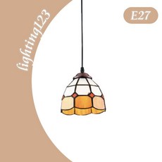 燈飾123 蒂凡內玻璃單吊燈 E27 附燈泡(3W)