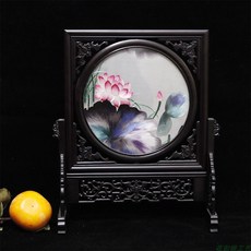 蘇繡雙面繡擺件，紫光檀木框，中式手工刺繡工藝品, 圖5, 圖5