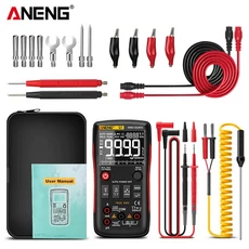 ANENG Q1 digital multimeter tester 멀티미터 참-RMS 멀티 미터로 Button 9999 rm409b 테스터의 automotiv, 01 Q1 Red Pro