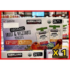 커클랜드 시그니춰 유기농 프루트 앤 베지터블 파우치, 21600mg, 1박스