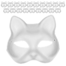 라라공방 DIY 색칠놀이 종이탈 가면 20p, 고양이, 1개