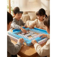 중국어 명품 보드게임 라미(Rummikub) 프리미엄 세트 - 논리력과 전략을 동시에! 어린이 지능 개발 치매 예방 효도 선물, E