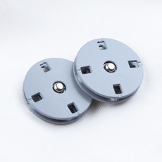 코트 똑딱이 리폼 옷 단추 무광블랙 스냅 의류 무광블랙, 10mm [6쌍], 1개, 그레이 [4홀 버튼]