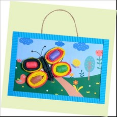 [생활의힘]나비 띠아트콘 부조 만들기/4매, 본상품