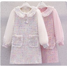 아이짱 초등학생 여아 트위드 원피스 콩쿨 하객룩 정장 봄가을