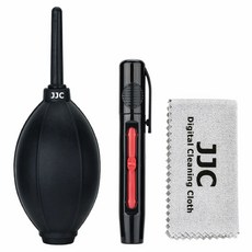 JJC 三合一清潔套組 吹球 除塵 鏡頭清潔筆 超細纖維清潔布 相機鏡頭清潔組, 1套裝, CL-3D