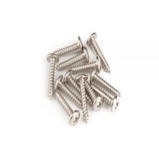 Fender 일렉트릭 기타용 1.3cm(1/2인치) 컨트롤 플레이트 장착 나사 3개 트러스 헤드 판금, Fender 일렉트릭 기타용 1.3cm(1/2인치) 컨