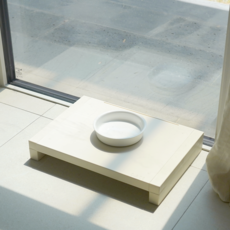 고양이 강아지 식탁 식기 받침대, 블랙, 1개