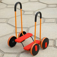 체력 운동 페달롤러 체육교구 페달 자전거 감각통합, 1개, 1cm, 레드 사륜 페달 스쿠터