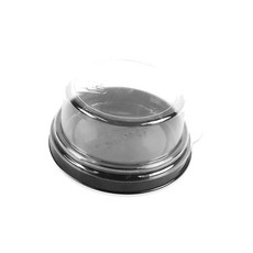 하라 원형 화과자 용기 흑색 베이커리포장 원형용기 일회용용기, 1개