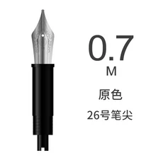 Hongdian 만년필 펜촉 어셈블리 EF F F M 구부러진 0.38mm 0.5mm 0.7mm 1.0mm 팁 26mm 35mm 크기 사무실, 19 26mm Nib M-A