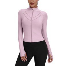 MISS FORTUNE 여성용 운동 재킷 경량 집업 애슬레틱 러닝 크롭 탑 엄지 구멍 포함