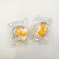 [무료배송/당일배송] 쌍계란 주물럭 먹지마 더블 댤걀 말랑이 [엘리빅마켓], 2개