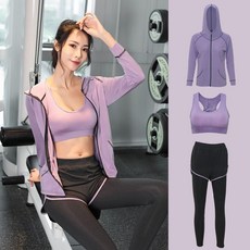 健身服運動套裝女春夏款瑜伽服初學者顯瘦專業晨跑步衣速乾