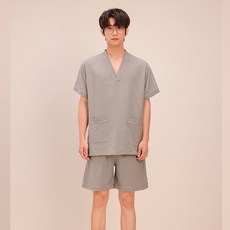 찜질복 빅사이즈 마사지 가운 찜질방 반팔 사우나옷 업소용 찜질방옷 숯가마 마사지옷 황토 목욕