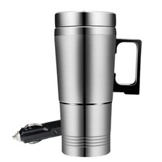 차량용커피포트 차량용 전기 가열 물 히팅포트 차박 다용도 자동, 12V 보온병 마그 스테인리스