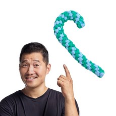 강형욱 추천 퍼피즈 애착 로프 터그 장난감 강아지 터그 놀이 치실 이갈이, 1개, 스틱 - 그린