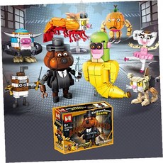 캐릭터 미니 조립 블록 완구 어린이 창의력 발달 놀이 손놀림 교육 장난감 피규어, 1개, 상세페이지 참조