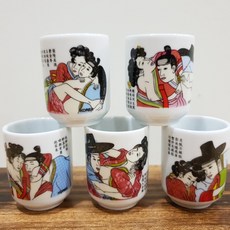 한국 춘화 소주잔 5p세트 원샷잔, 1개