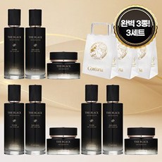 코리아나 [최신상] 더 블랙 인텐시브 기초 3종 완벽 3세트(스킨 로션 크림 쇼핑백)