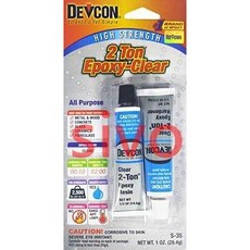 美國 DEVCON 德維康 S-35 透明無色 AB膠 高強度膠 可耐拉力達2噸 塑膠鋼 AB劑 公司貨, 1個