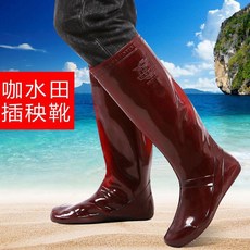 高筒水田鞋 軟底係帶下水鞋 柔軟雨鞋 下田耕田鞋, 40公分插秧靴 標準碼,44, 40公分插秧靴