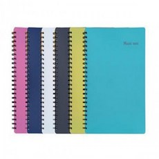 메카라인 뮤직노트 a4 40매 음악파일 음악노트, 청록