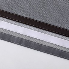 紗窗紗網 傢用自粘防蚊隱形透光魔術貼窗戶網 免打孔, 白沙-白邊 送魔術貼 ,60*80CM+魔術貼3.0米