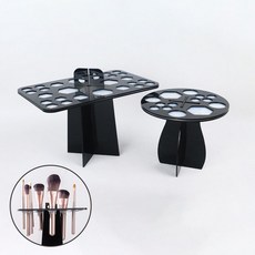 고급 브러쉬 거치대 건조대 사각원형 정리 스탠드 통 건조 꽂이 홀더 함 브러쉬 거치대 방법 dew+35448EL, 원형