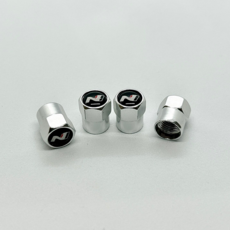 현대 N 타이어 밸브캡 에어캡 마개 현대자동차 호환품 [4P 세트], N - 실버, 1세트