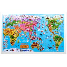 바니랜드 과학교구 세계지도 자석 퍼즐, 본품