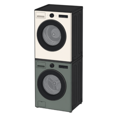 LG 트롬 오브제컬렉션 세탁기 24kg 건조기 21kg 스태킹키트 KX4GNG-1ESE 1등급 기사님설치 폐가전무상수거, 네이처 그린+베이지
