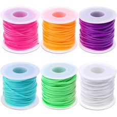 팔찌 열쇠고리 공예용 랜야드 끈 키트 크리도스 6팩 플라스틱 김프 키트, Color A